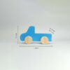 Wooden Blue Truck  - Wooden push toy - Blue - Non Toxic Paint