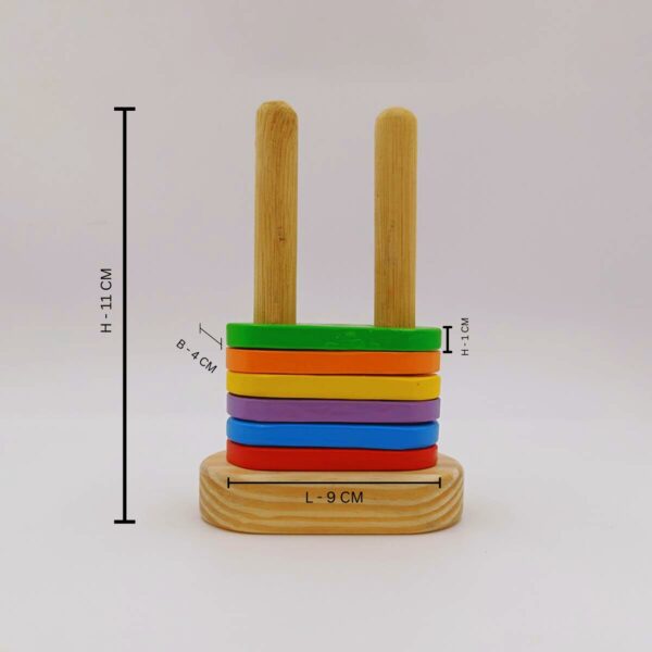 Magnetic Floating Stacker - Multi Colour and Multi Shape Baby Toys - Age above 1.5 years