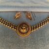 Antique Lakshmi Choker - Necklace Set - Gold Plated Choker and Earring Set