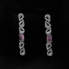 Baby Pink Stone Necklace Set - American Diamond Necklace Set - Imitation Fashion Jewellery