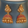 Antique Beaded Lakshmi Copper Necklace Set - Copper Necklace Set -   Premium First Copy Necklace and Earring Set