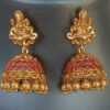 Antique Beaded Lakshmi Copper Necklace Set - Copper Necklace Set -   Premium First Copy Necklace and Earring Set