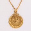 Antique Gold Plated Lakshmi Pendent Set - Necklace Set - Gold Plated Pendent and Earring Set