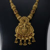 Antique Ruby Embellished Lakshmi Jewellery Set -Copper and Brass - Gold Plated Antique Necklace and Earring Set