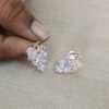 Diamond grape stud earrings 3